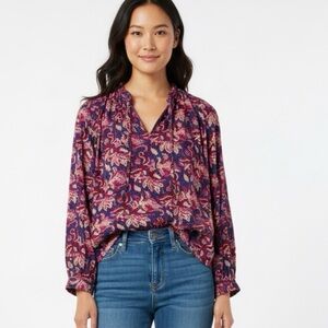 Anthropology Pilcro Lucille Peasant Blouse